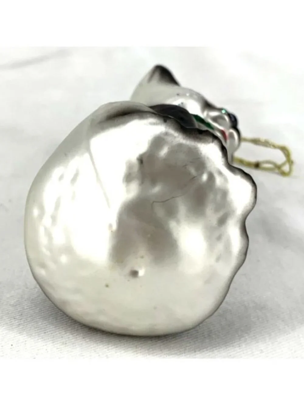 Inge-Glas Kitty Cat Christmas Ornament Siamese Hand Blown